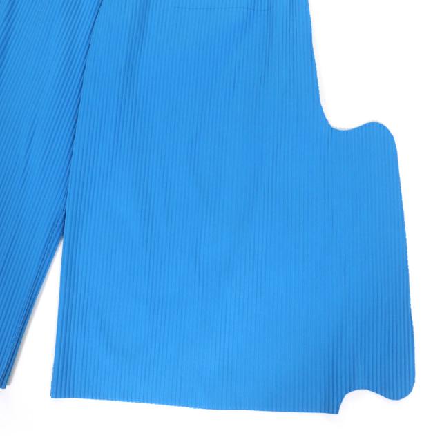 美品☆me ISSEY MIYAKE  ミーイッセイミヤケ 25SS MI52KF377 デザインパンツ ワイドパンツ ブルー 約Mサイズ相当 正規品 レディース 美品☆me ISSEY MIYAKE ミーイッセイミヤケ 25SS MI52KF377 デザイン