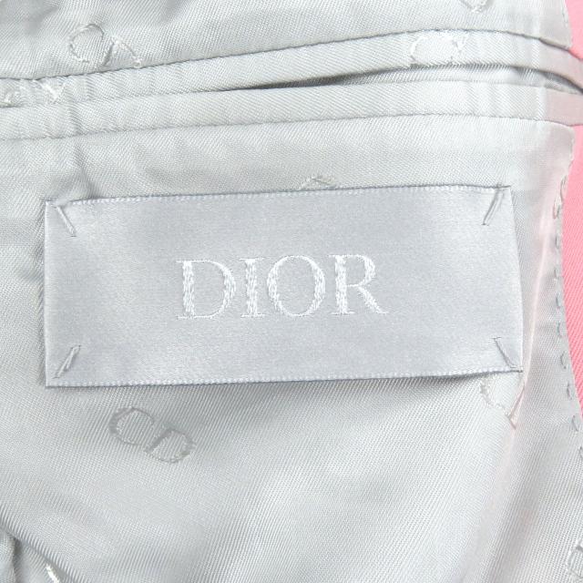 極美品□DIOR Cactus Jack ディオール オム カクタスジャック 283C251A4739 オフィサーカラージャケット ピンク 48 イタリア製 正規品_6