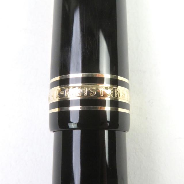 美品○MONTBLANC モンブラン マイスターシュテュック 149 18K ホワイトスター ロゴ刻印 万年筆 ブラック ゴールド ドイツ製_7
