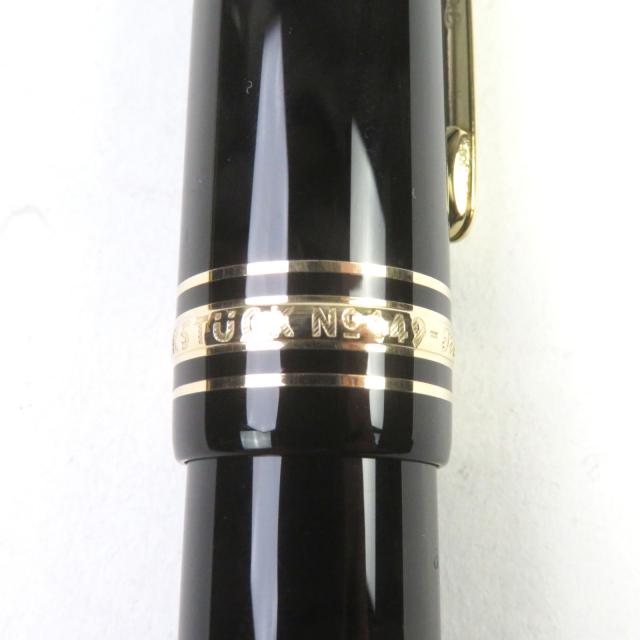 美品○MONTBLANC モンブラン マイスターシュテュック 149 18K ホワイトスター ロゴ刻印 万年筆 ブラック ゴールド ドイツ製_8