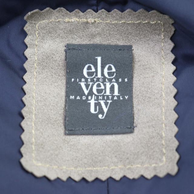 良品○eleventy イレブンティ ナイロン ロゴボタン キルティング