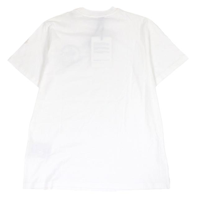 未使用品□MONCLER モンクレール 2024年製 SS T-SHIRT ロゴワッペン プリントデザイン 半袖Ｔシャツ カットソー ホワイト　M 正規品_2