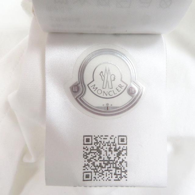 未使用品□MONCLER モンクレール 2024年製 SS T-SHIRT ロゴワッペン プリントデザイン 半袖Ｔシャツ カットソー ホワイト　M 正規品_7
