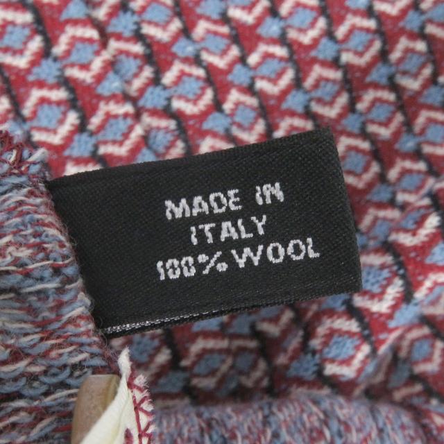 極美品□Dunhill ダンヒル 総柄 ボーダー ロゴ刺繍 長袖ニット 半袖