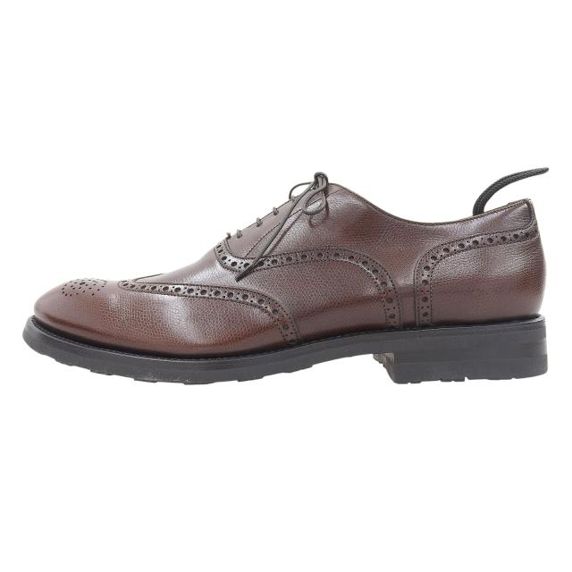 未使用品▲Dunhill ダンヒル ウィングチップ メダリオン フルブローグ レザーシューズ ドレスシューズ ビジネスシューズ ブラウン　42.5_2