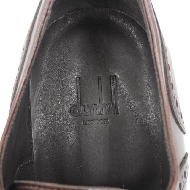 未使用品▲Dunhill ダンヒル ウィングチップ メダリオン フルブローグ レザーシューズ ドレスシューズ ビジネスシューズ ブラウン　42.5_6