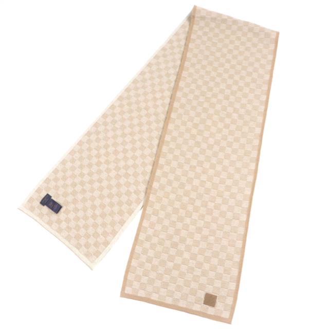 美品▽ルイヴィトン 2024年製 M77986 マフラー・ネオ プティ ダミエ  