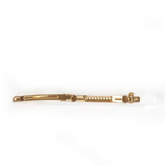 極美品☆MIUMIU ミュウミュウ 51F125 ロゴ入り バレッタ ヘアアクセサリー ホワイト ブラック 箱・保存袋付き イタリア製 レディース_5