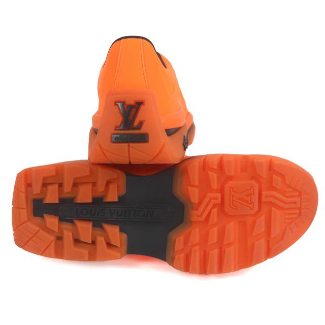 Louis Vuitton オレンジスニーカー LOUIS VUITTON 未使用品□LOUIS ルイヴィトン 2021年製 ミレニアム