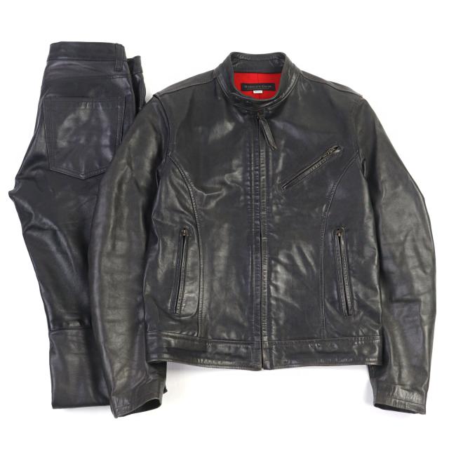 【ドンドン見直し】良品○HAROLD S GEAR ハロルズギア 010329-091 ホースハイド べーシック ライダース セットアップ M 正規品 メンズ