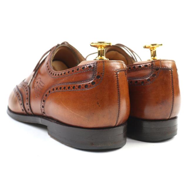美品○CROCKETT&JONES クロケットアンドジョーンズ 5899 GHILLIE 2 ウイングチップ メダリオン ギリーシューズ レザーシューズ 7.5_4