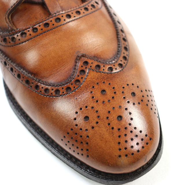 美品○CROCKETT&JONES クロケットアンドジョーンズ 5899 GHILLIE 2 ウイングチップ メダリオン ギリーシューズ レザーシューズ 7.5_6