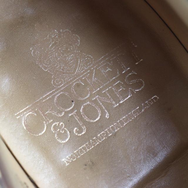 美品○CROCKETT&JONES クロケットアンドジョーンズ 5899 GHILLIE 2 ウイングチップ メダリオン ギリーシューズ レザーシューズ 7.5_8
