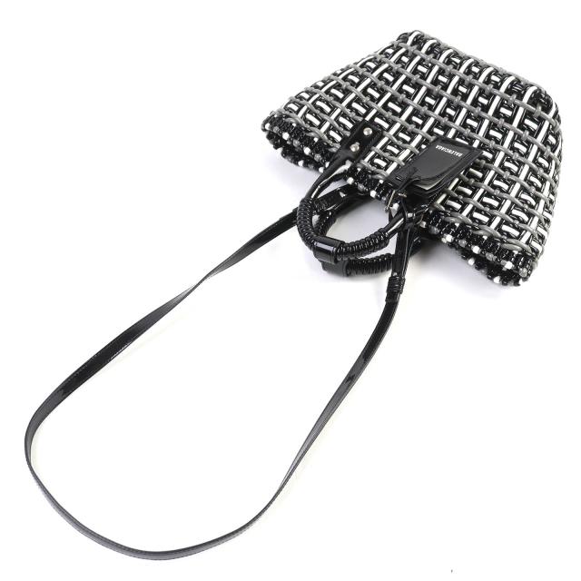 極美品△BALENCIAGA バレンシアガ 671342 ビストロ バスケットバッグ XS エナメル 2WAY ハンドバッグ ショルダーバッグ 保存袋付き 伊製_3