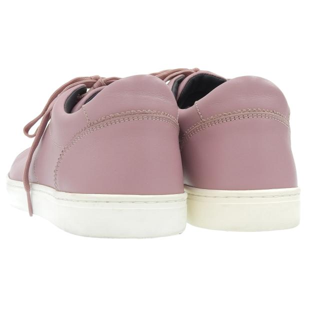 極美品▲DOLCE&GABBANA ドルチェ＆ガッバーナ CS1326 レザー ローカットスニーカー シューズ ピンク 9 イタリア製 メンズ_3