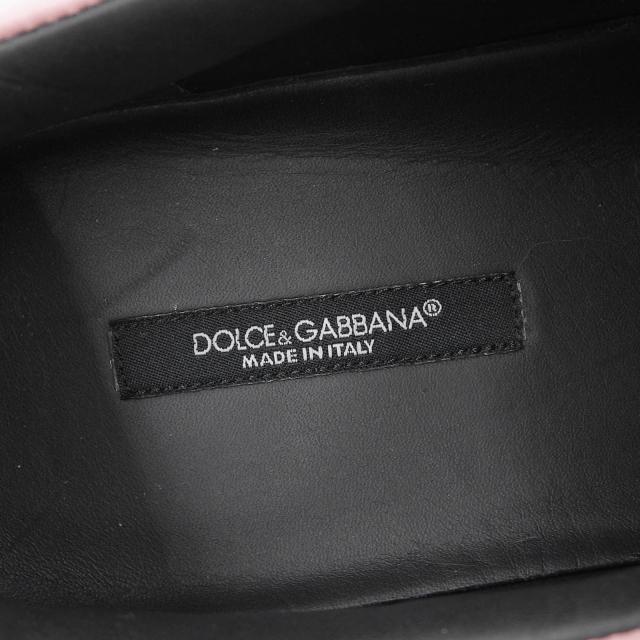 極美品▲DOLCE&GABBANA ドルチェ＆ガッバーナ CS1326 レザー ローカットスニーカー シューズ ピンク 9 イタリア製 メンズ_5