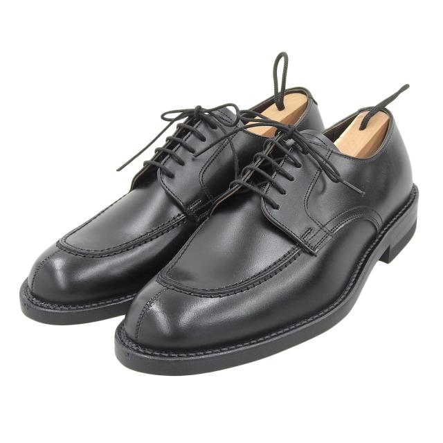未使用品▲REGAL リーガル Worth Collection ワースコレクション Uチップ レザーシューズ ビジネスシューズ ブラック 24.5 日本製 メンズ