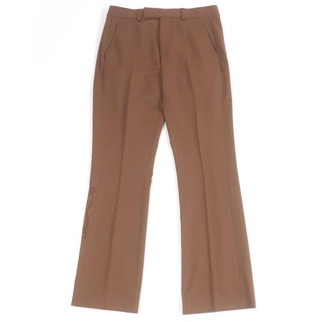 極美品□DIOR Cactus Jack ディオール オム カクタスジャック トラヴィス・スコット 283C102A4739 ロゴ刺繍 スラックス 46 伊製 正規品