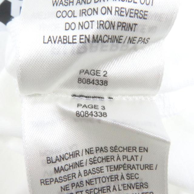 極美品□BURBERRY バーバリー 8084338 コットン100％ ボックスロゴプリント クルーネック 半袖Ｔシャツ カットソー ホワイト M 正規品_6