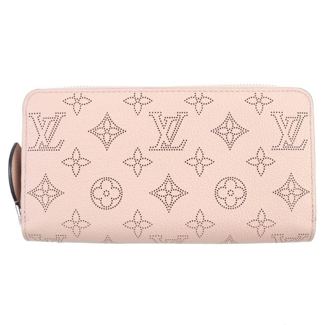 極美品△LOUIS VUITTON ルイヴィトン M61868 マヒナ モノグラム ジッピーウォレット レザー 長財布 マグノリア 保存袋付き フランス製