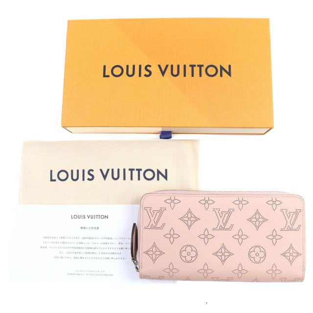 極美品△LOUIS VUITTON ルイヴィトン M61868 マヒナ モノグラム ジッピーウォレット レザー 長財布 マグノリア 保存袋付き フランス製_1