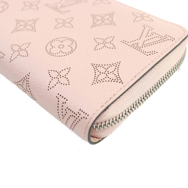 極美品△LOUIS VUITTON ルイヴィトン M61868 マヒナ モノグラム ジッピーウォレット レザー 長財布 マグノリア 保存袋付き フランス製_4