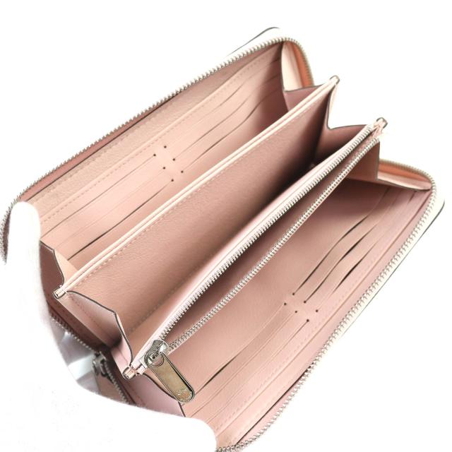 極美品△LOUIS VUITTON ルイヴィトン M61868 マヒナ モノグラム ジッピーウォレット レザー 長財布 マグノリア 保存袋付き フランス製_5