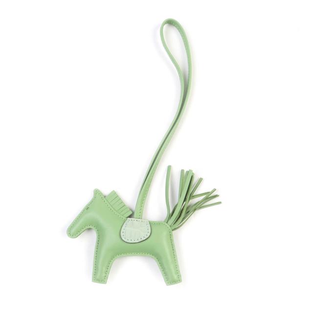 未使用品★エルメス ロデオチャームPM タッチ アニョーミロ アリゲーター ヴェールクリケット/ヴェールドー バッグチャーム B刻印 箱付