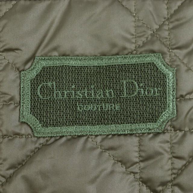 極美品▼DIOR ディオール オム 313C509BA767 ロゴワッペン ロゴ入りボタン カナージュキルティング ジャケット カーキ 54 正規品 メンズ