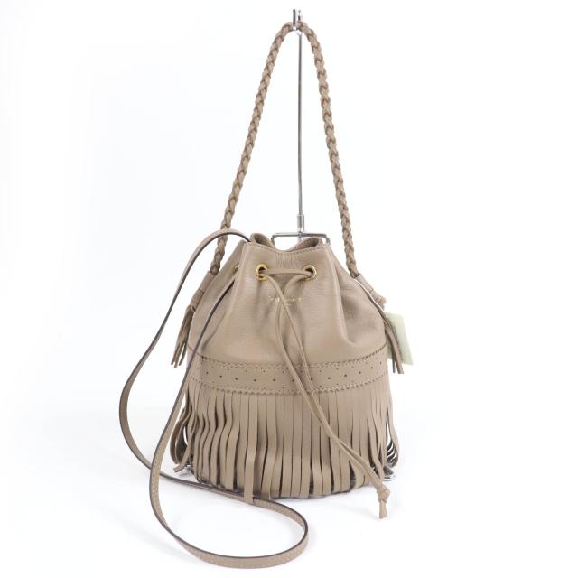 未使用品☆J&M Davidson ジェイアンドエムデヴィッドソン カーニバル エム CARNIVAL M レザー 2WAY ハンド ショルダーバッグ ベージュ