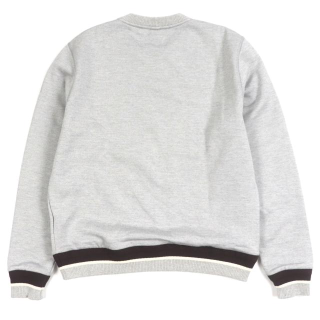 極美品▼BERLUTI ベルルッティ R25JRL82JBAW シルク混 カレッジロゴ クルーネック プルオーバー スウェットシャツ M 正規品 メンズ_2
