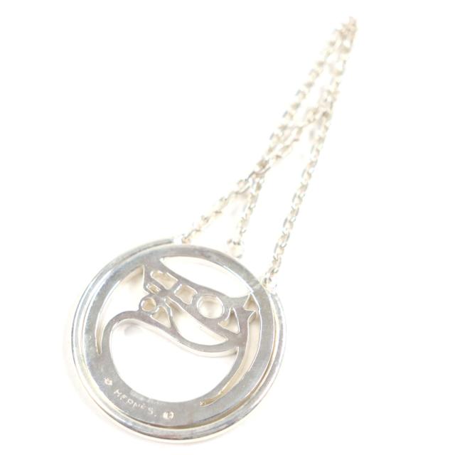 美品▼HERMES エルメス シュバルチャーム メタル ホースモチーフ 馬 ラウンド キーホルダー バッグチャーム シルバー メンズ レディース