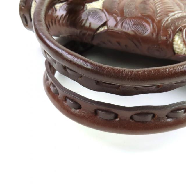未使用品★GRACE CONTINENTAL グレースコンチネンタル 48182401 　Cutwork Maestra S カービングトライブス ハンドバッグ 保存袋付_7
