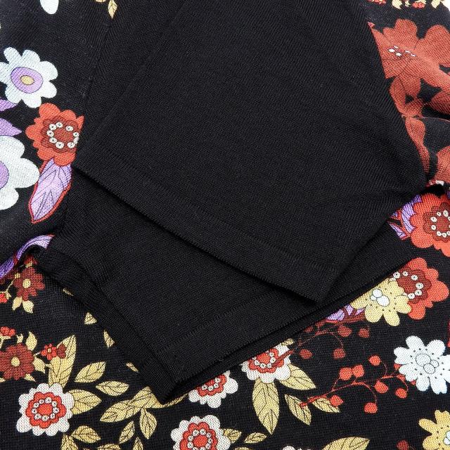 美品△LEONARD FASHION レオナール ファッション シルク混 フラワー