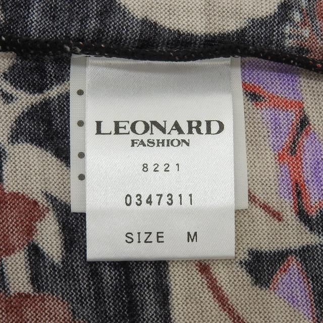 美品△LEONARD FASHION レオナール ファッション シルク混 フラワー
