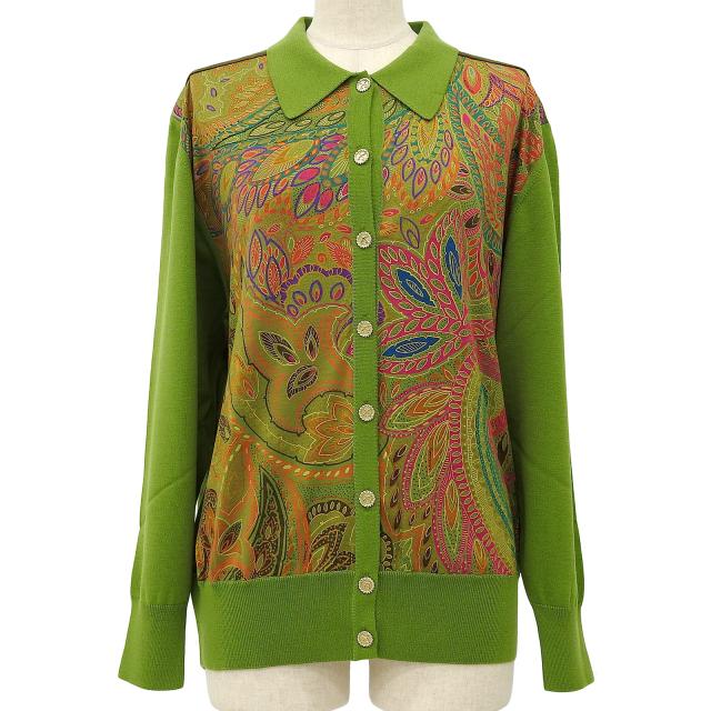 LEONARD レオナール シルク カーディガン LEONARD レオナール シルク