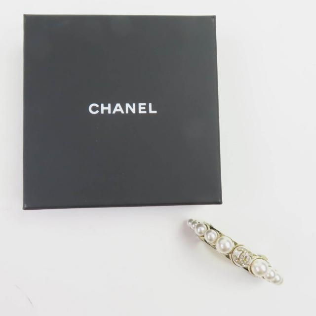 極美品◇CHANEL シャネル I22S ココマークストーン付き フェイクパール