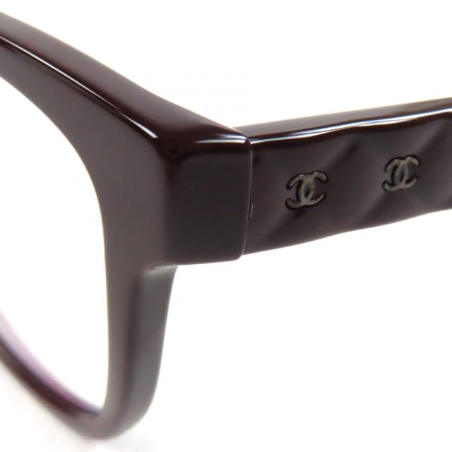 極美品▼CHANEL シャネル 3443-S-A マトラッセ ココマーク カラーレンズ メガネ 眼鏡 ダークブラウン 53□16 140 デモレンズ レディース