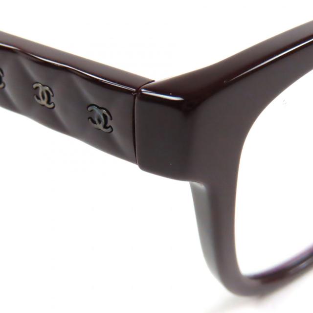 極美品▼CHANEL シャネル 3443-S-A マトラッセ ココマーク カラーレンズ メガネ 眼鏡 ダークブラウン 53□16 140 デモレンズ レディース
