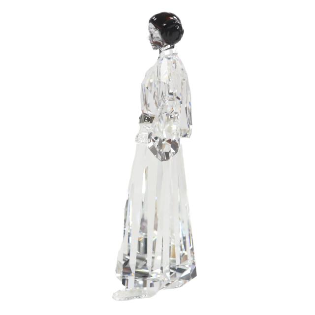 極美品▼SWAROVSKI スワロフスキー 5379499/5472787 クリスタル スターウォーズ レイア姫 ダースベーダー 2体セット 置物 オブジェ 箱付_5