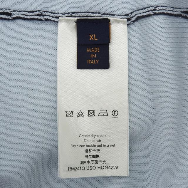 極美品▲LOUIS VUITTON ルイヴィトン 24SS グラディエント モノグラム グラデーション コットンニット グレー系 XL イタリア製 正規品_4