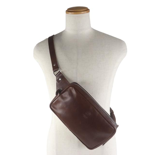 良品▽GANZO ガンゾ SACCHETTO4 サケット4 馬革 ホースレザー ロゴ刻印