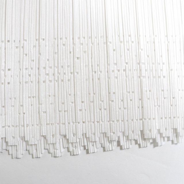 極美品★PLEATS PLEASE プリーツプリーズ イッセイミヤケ ハイネック フロントボタン 裾レース ノースリーブ ワンピース 白 3 正規品_4