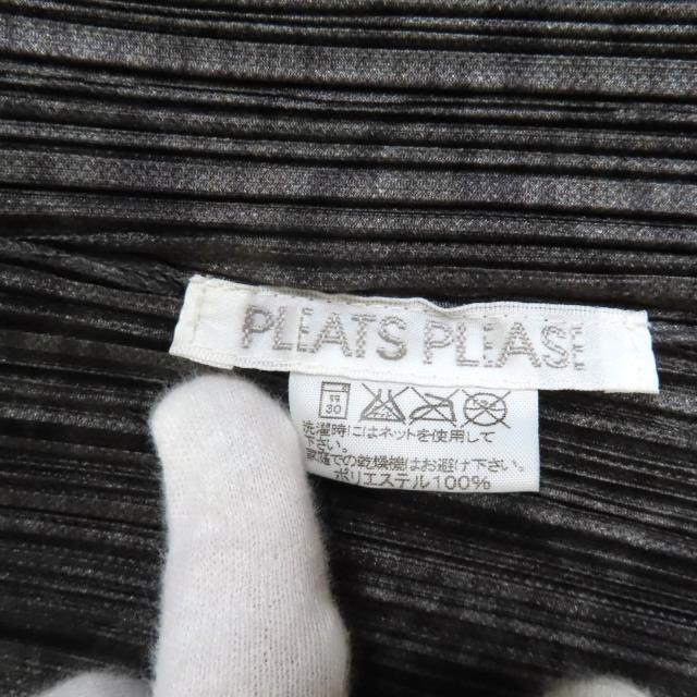 極美品◇PLEATS PLEASE プリーツプリーズ イッセイミヤケ PP33-JD832 パイソン柄 開襟 長袖シャツ グレー 4 日本製 正規品 レディース 極美品◇PLEATS PLEASE プリーツプリーズ イッセイミヤケ PP33-JD832