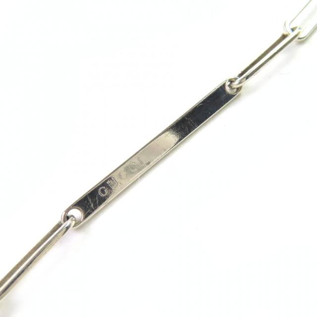 良品△GUCCI グッチ オーバル リンク ID SV925 チェーン ブレスレット