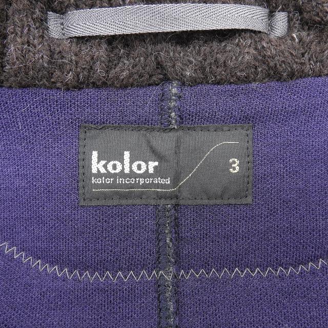 極美品△kolor カラー 22WCM-J07201 襟切り替えデザイン ダンボール