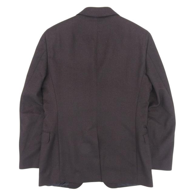 極美品▲Salvatore Ferragamo サルヴァトーレフェラガモ カシミヤ シルク混 シングル テーラードジャケット ブラウン 46　正規品 メンズ_1