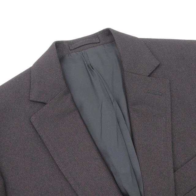 極美品▲Salvatore Ferragamo サルヴァトーレフェラガモ カシミヤ シルク混 シングル テーラードジャケット ブラウン 46　正規品 メンズ_2