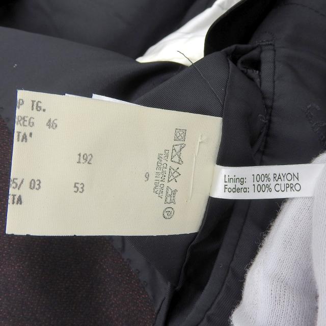 極美品▲Salvatore Ferragamo サルヴァトーレフェラガモ カシミヤ シルク混 シングル テーラードジャケット ブラウン 46　正規品 メンズ_7