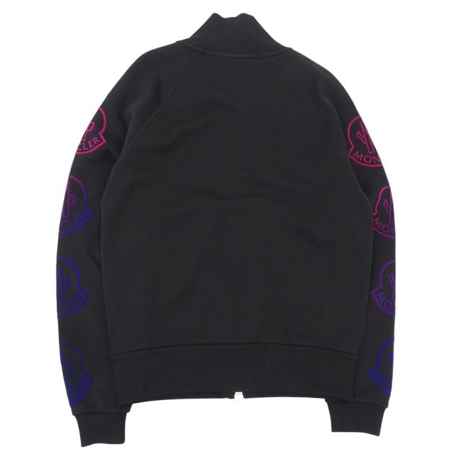 極美品△MONCLER モンクレール 21年製 MAGLIA デカロゴ グラデーション